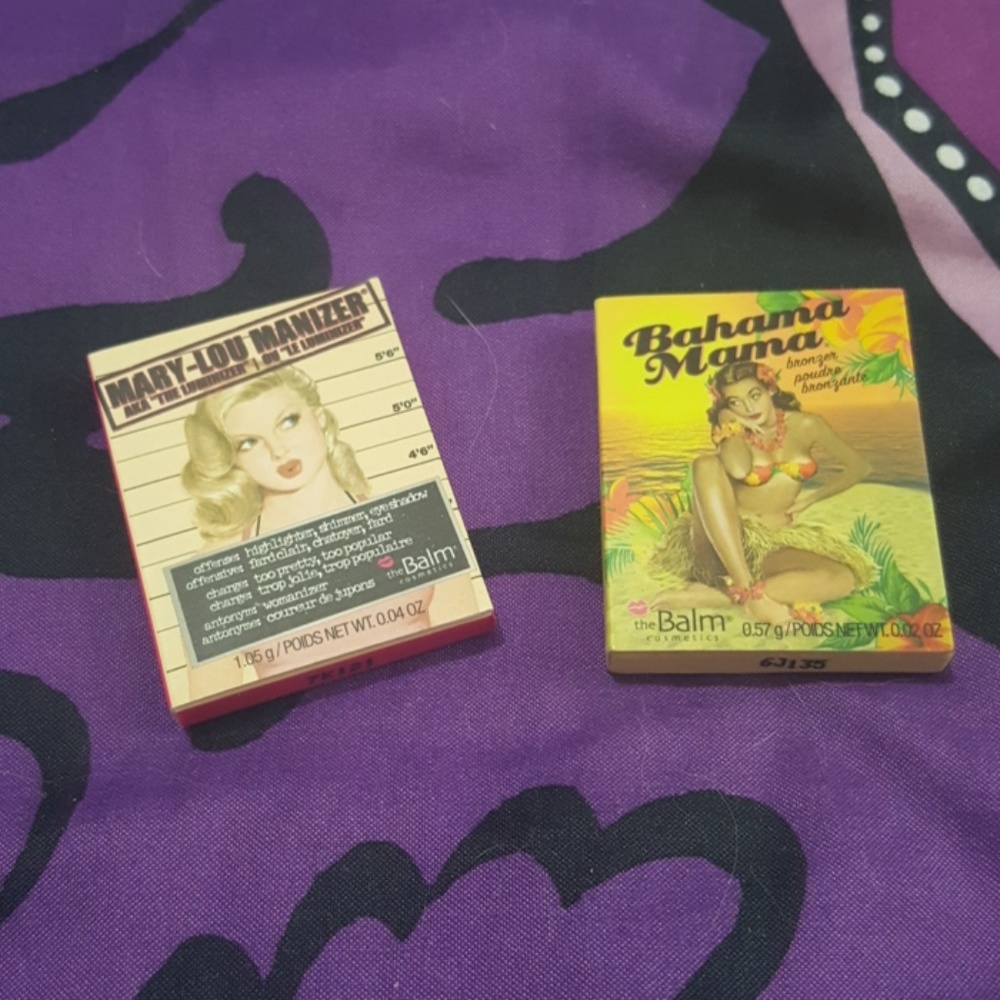 The balm samples.